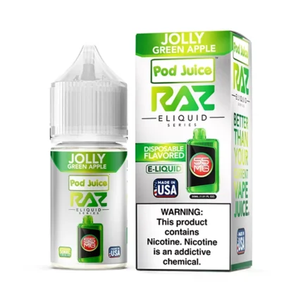 POD Juice x RAZ Series Salt Jolly Green Apple 30ML