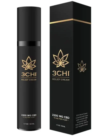 3CHI CBD Relief Cream 2200mg (10mg per pump)